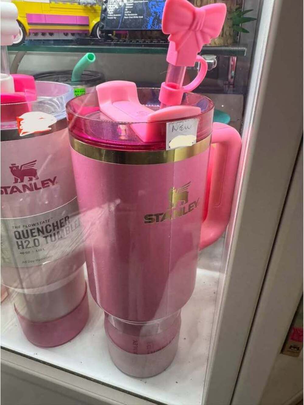 Stanley 40oz wicked Glinda tumbler with boot and topper